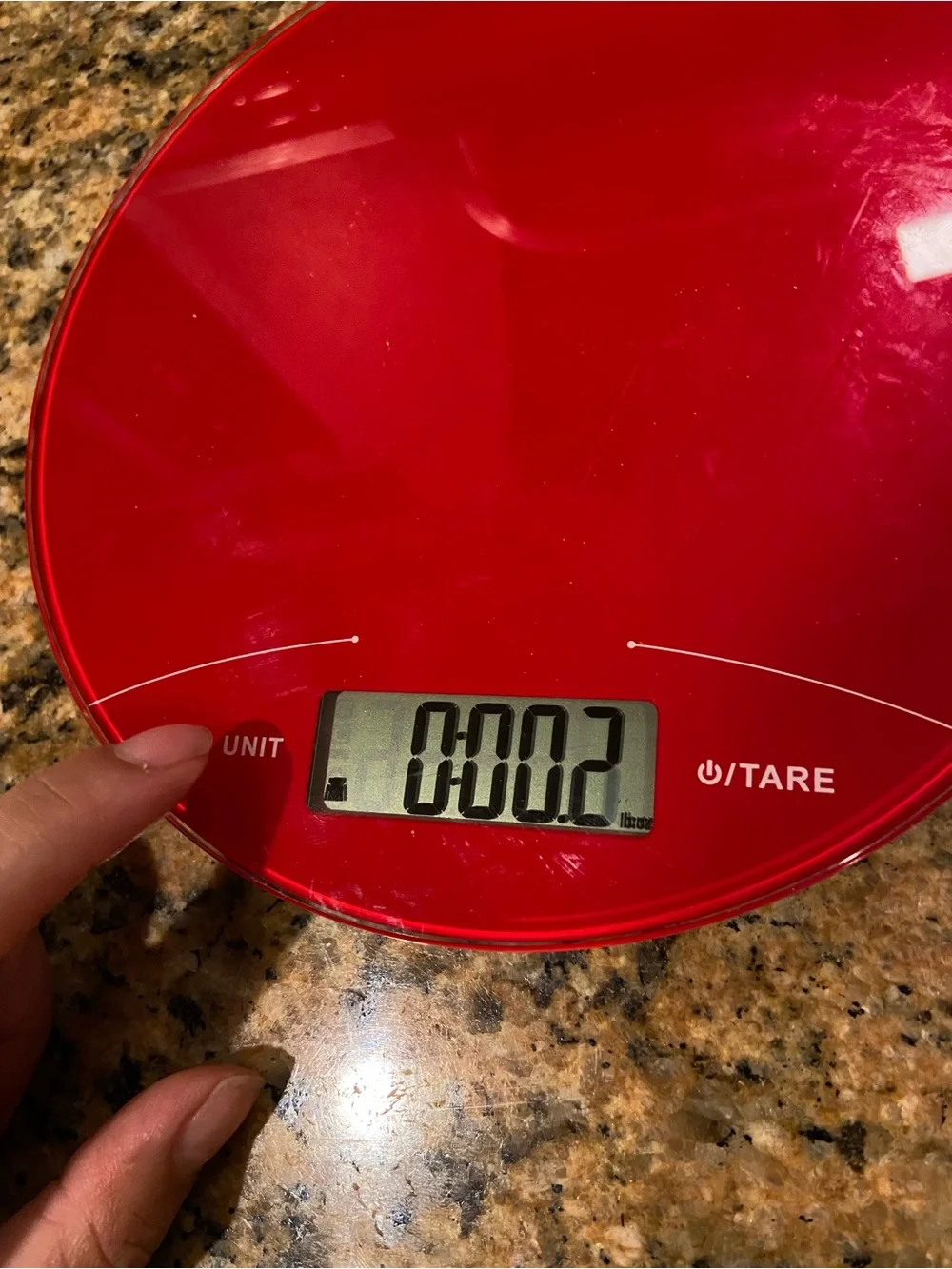 Digital Kitchen Scale in Red